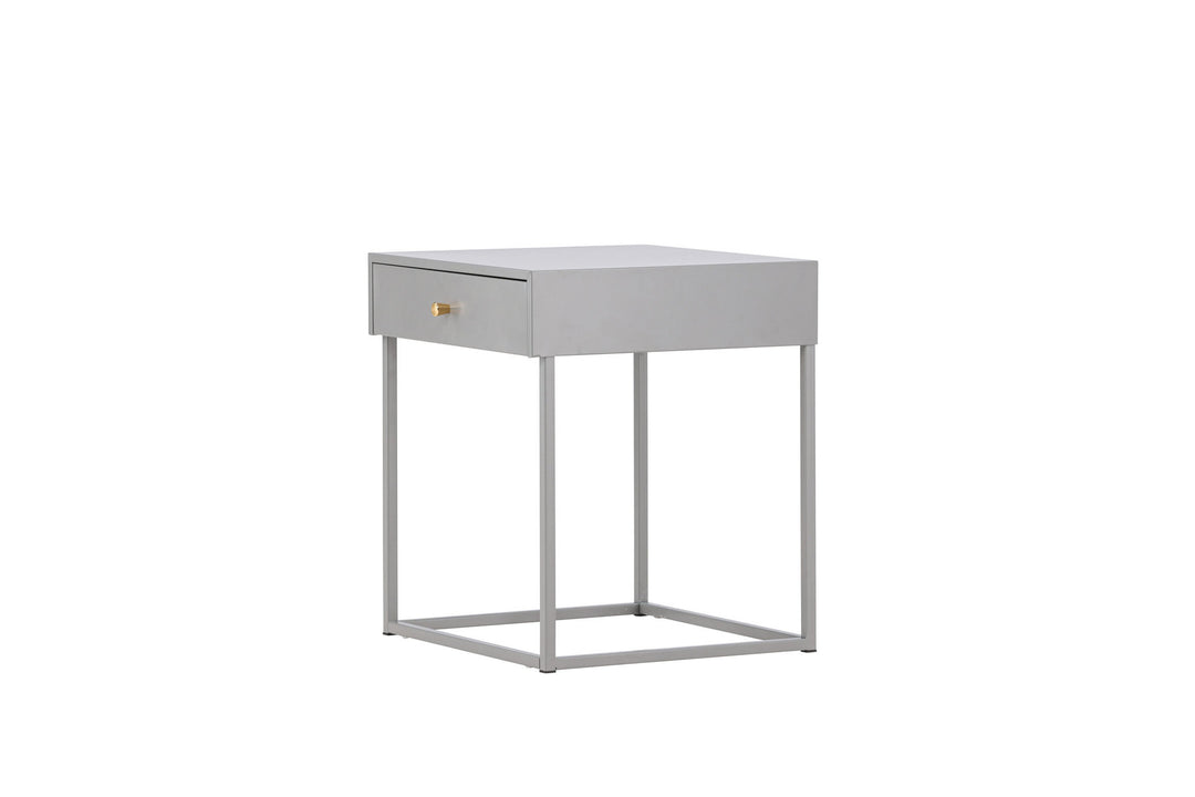 Venture Home Bakal Bedside Table - Light grey /  Light grey
