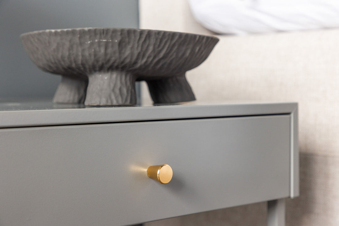 Venture Home Bakal Bedside Table - Light grey /  Light grey