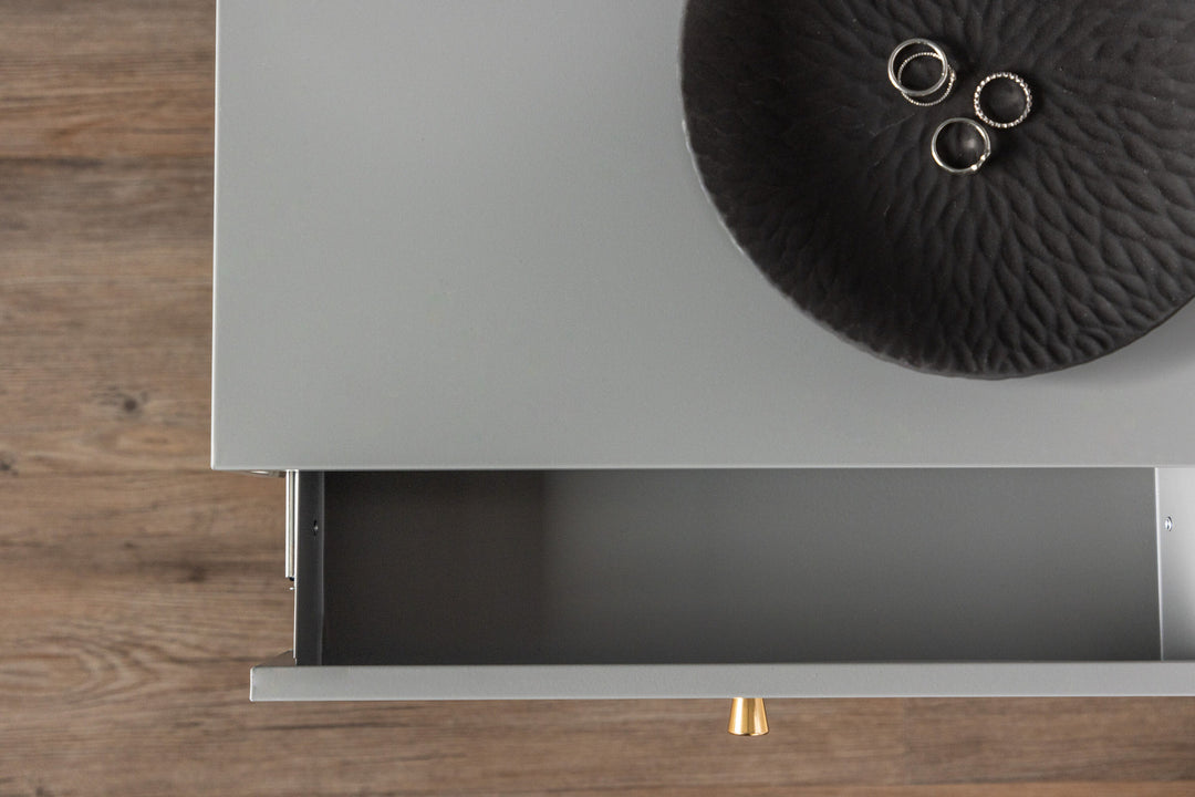 Venture Home Bakal Bedside Table - Light grey /  Light grey