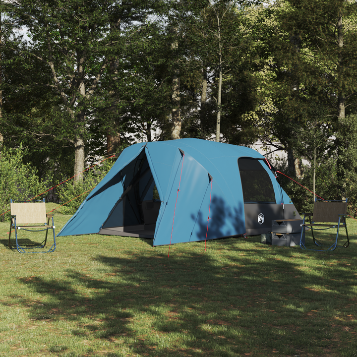 Dome telt til 4 personer med tag Blå 455 x 252 x 178 cm