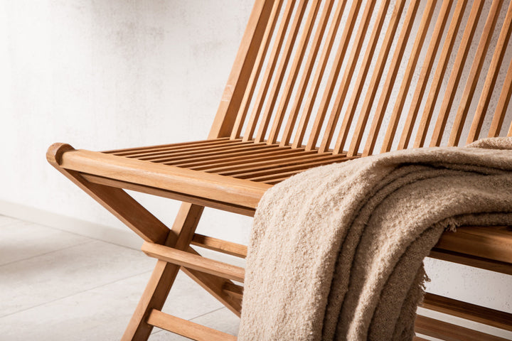 Venture Home Ghana - Folding Bench- Natural - Teak -