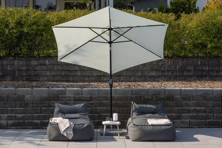 Venture Home Leeds Umbrella - 3m - Grey Alu / Ecru Fabric