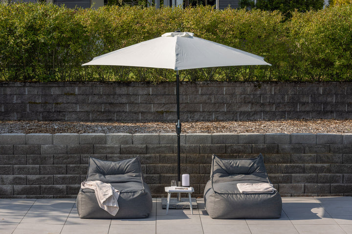Venture Home Leeds Umbrella - 3m - Grey Alu / Ecru Fabric