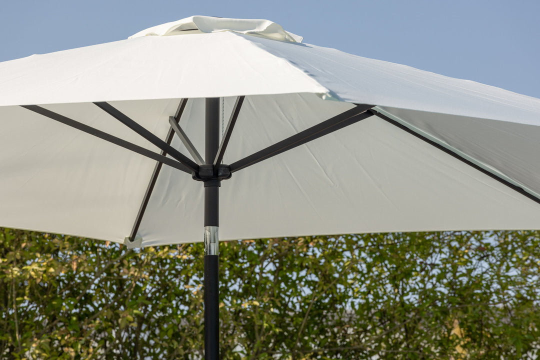 Venture Home Leeds Umbrella - 3m - Grey Alu / Ecru Fabric