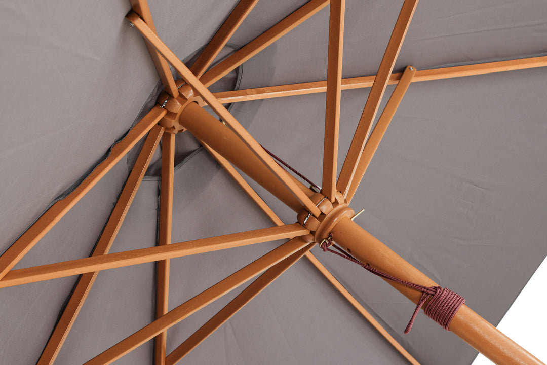 Venture Home Ixos Umbrella - ø300 - Wood / Grey Fabric