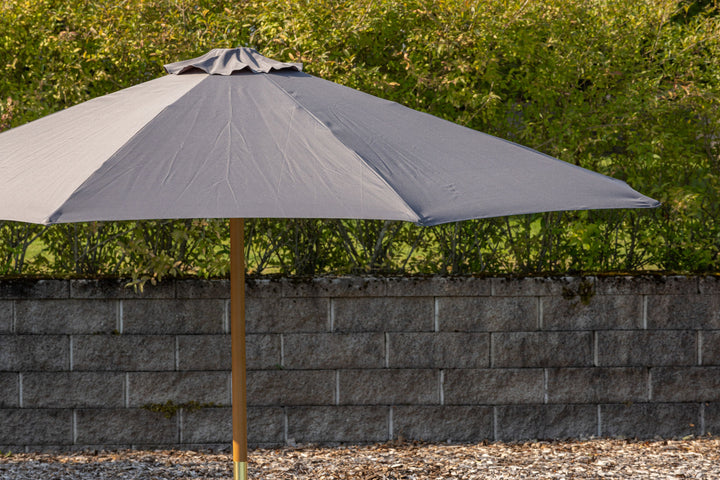 Venture Home Ixos Umbrella - ø300 - Wood / Grey Fabric