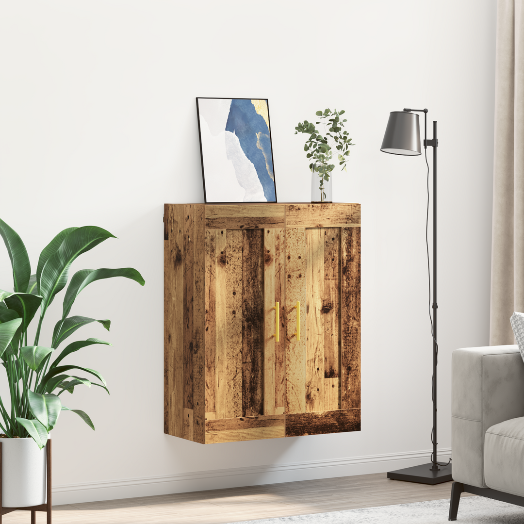 Vægskab Gammelt træ 69,5 x 34 x 90 cm Konstrueret træ
