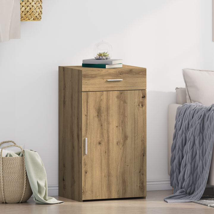 Sideboard med skuffe Artisan Egetræ 50 x 42,5 x 93 cm