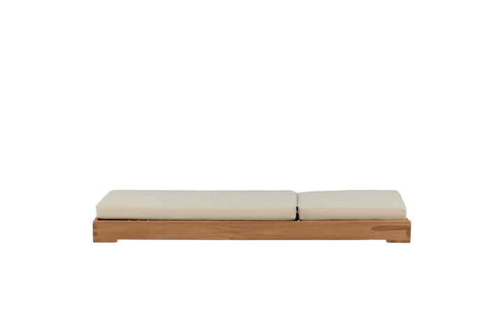 Venture Home Sunbed - Teak golden inc Beige Cushion