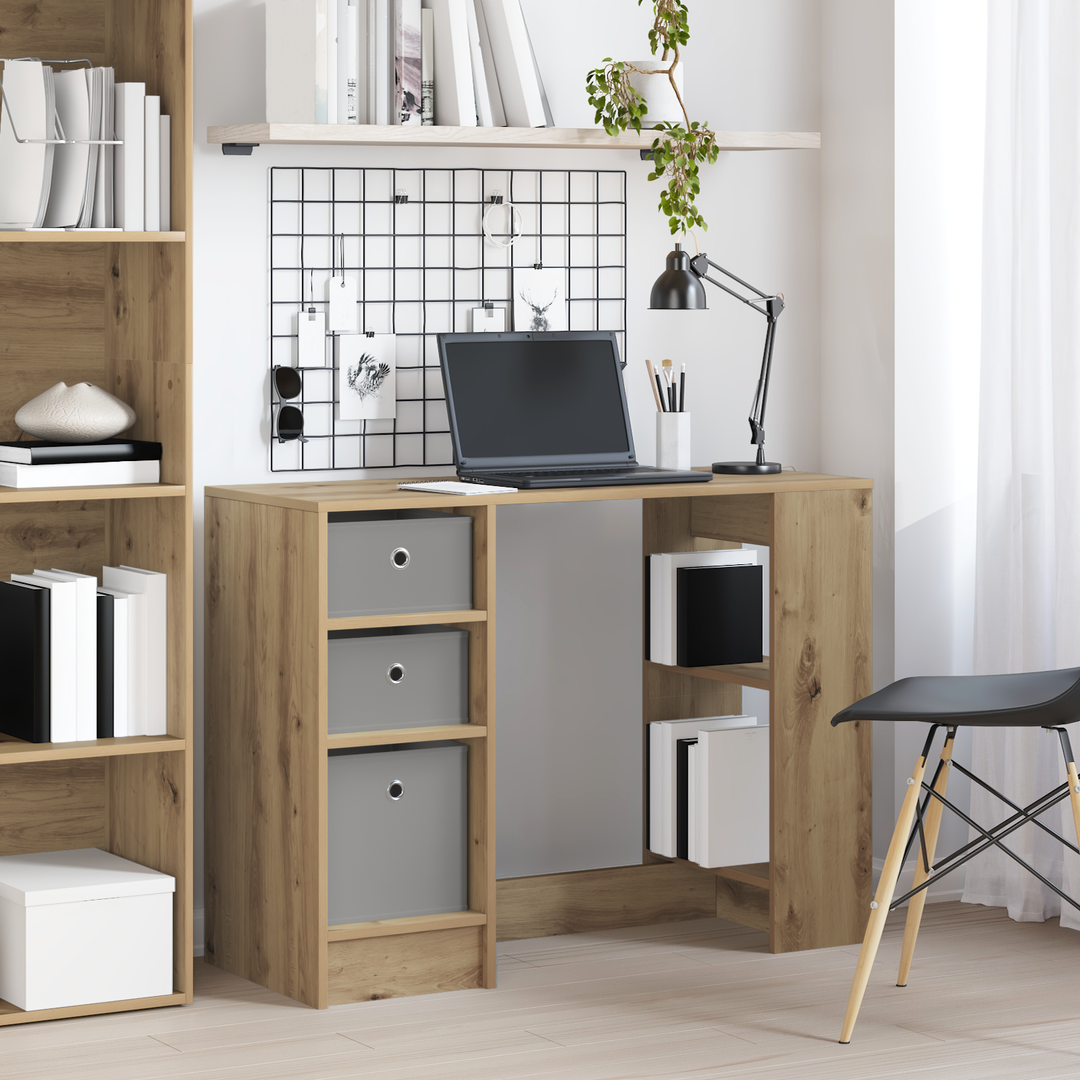 Bord med skuffe Artisan Egetræ 100 x 40 x 75 cm Konstrueret træ