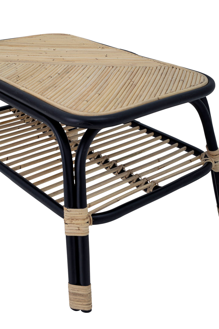 Bloomingville Loue Sofabord, Sort, Rattan