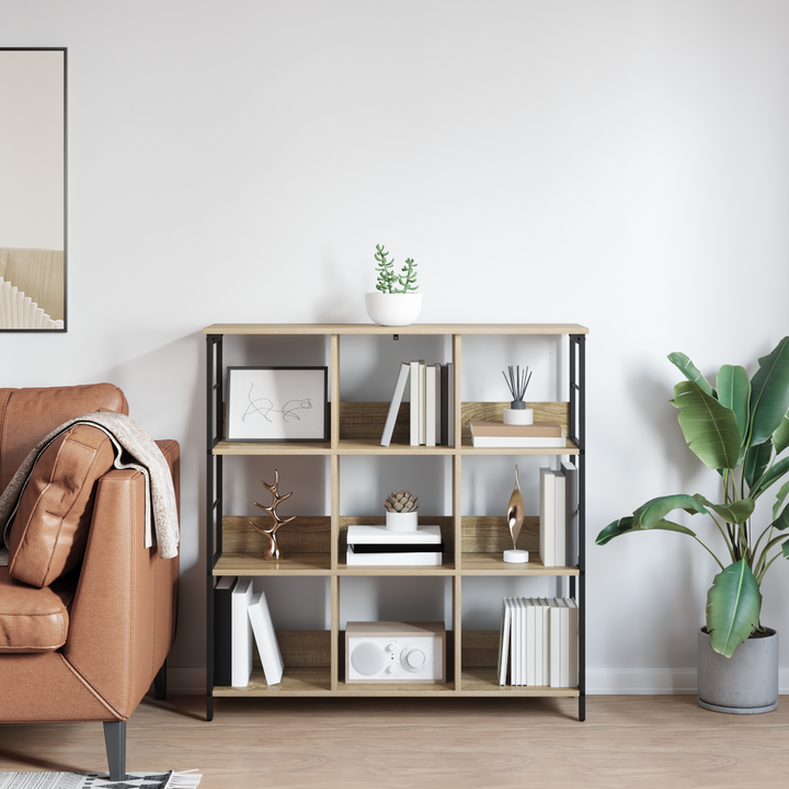 Bogreol Sonoma eg 102 x 32 x 104,5 cm Konstrueret træ