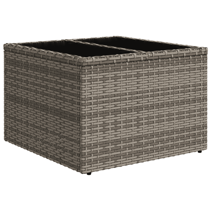 sofasæt til haven 10 dele med hynder polyrattan grå