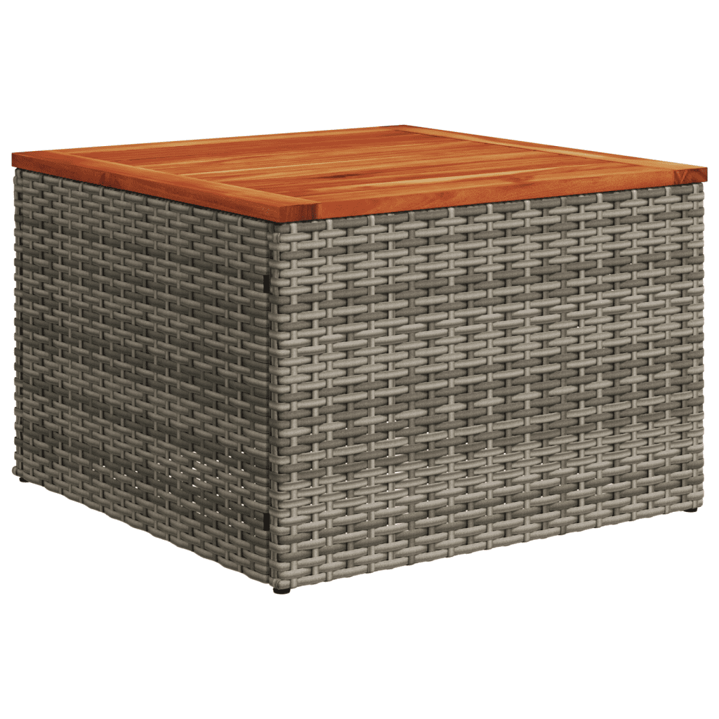 sofasæt til haven 8 dele med hynder polyrattan grå