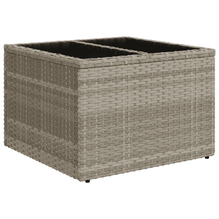 sofasæt til haven 7 dele med hynder polyrattan lysegrå