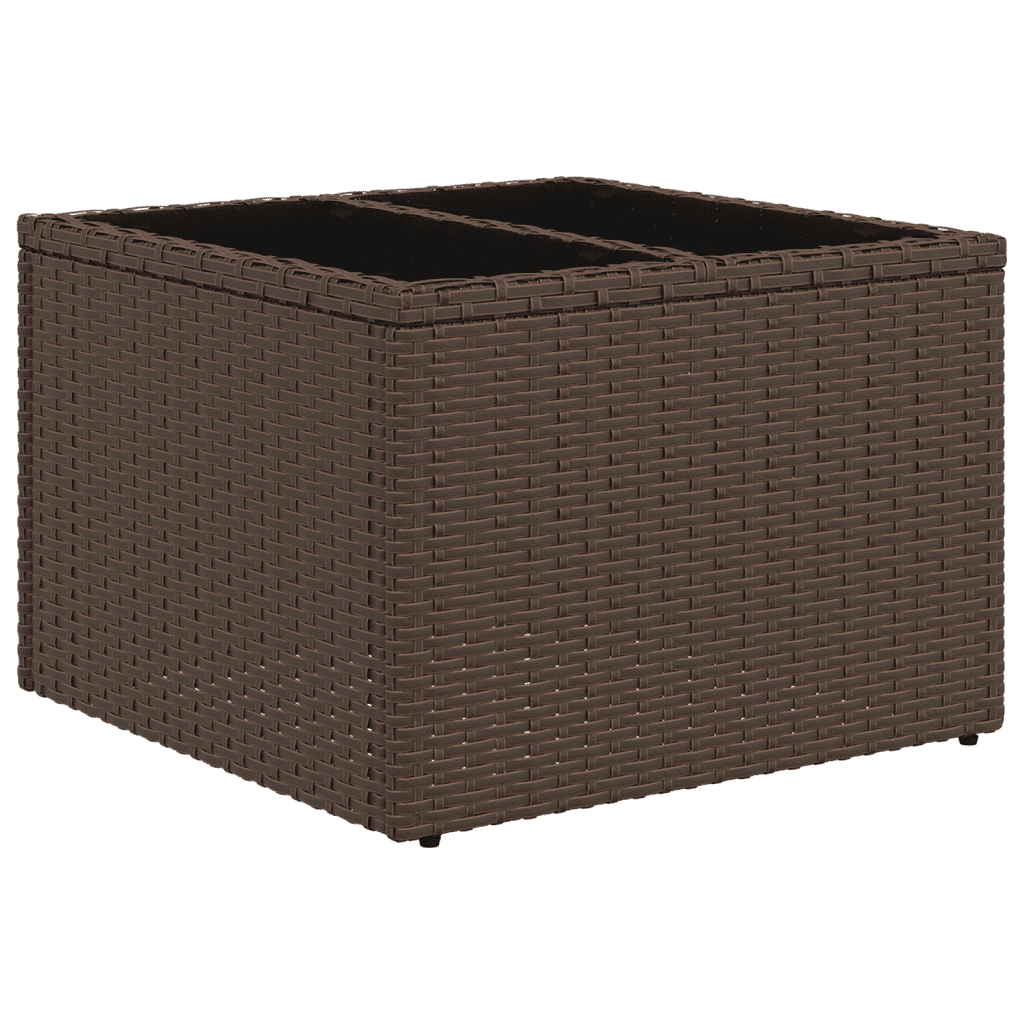 sofasæt til haven 13 dele med hynder polyrattan brun