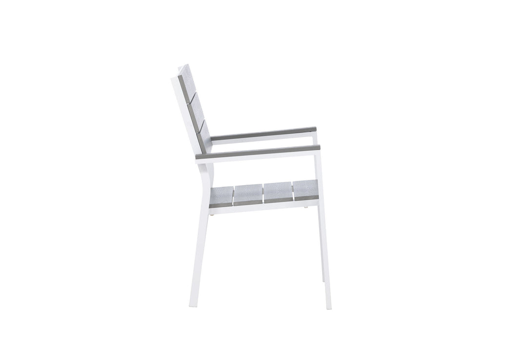 Venture Home Levels Chair (stackable) 2-pack - White Alu / Grey Aintwood