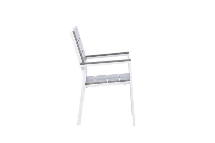Venture Home Levels Chair (stackable) 2-pack - White Alu / Grey Aintwood