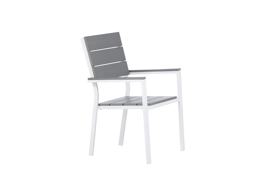 Venture Home Levels Chair (stackable) 2-pack - White Alu / Grey Aintwood