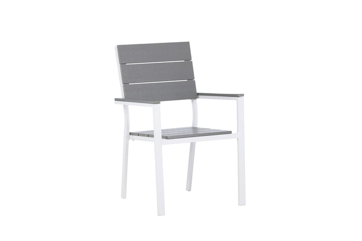 Venture Home Levels Chair (stackable) 2-pack - White Alu / Grey Aintwood