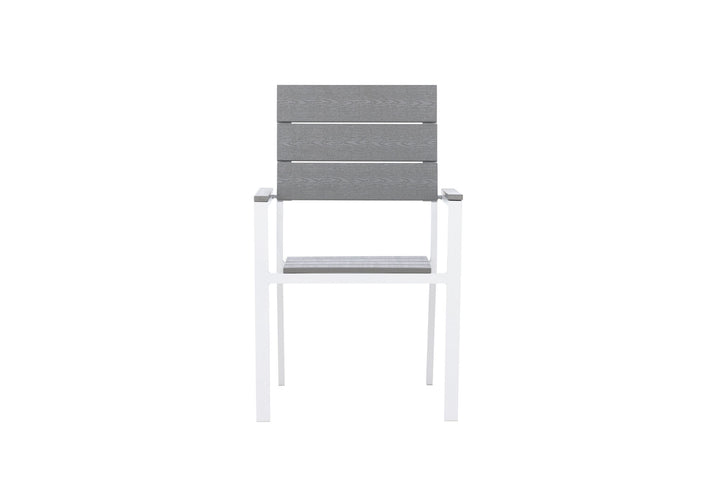 Venture Home Levels Chair (stackable) 2-pack - White Alu / Grey Aintwood