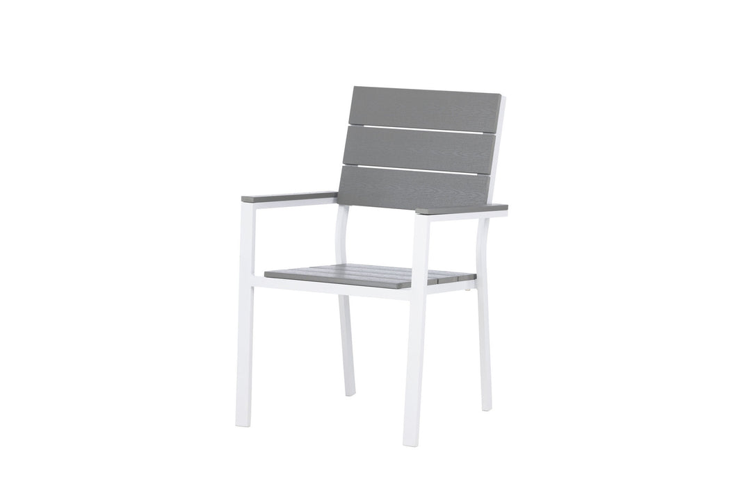 Venture Home Levels Chair (stackable) 2-pack - White Alu / Grey Aintwood