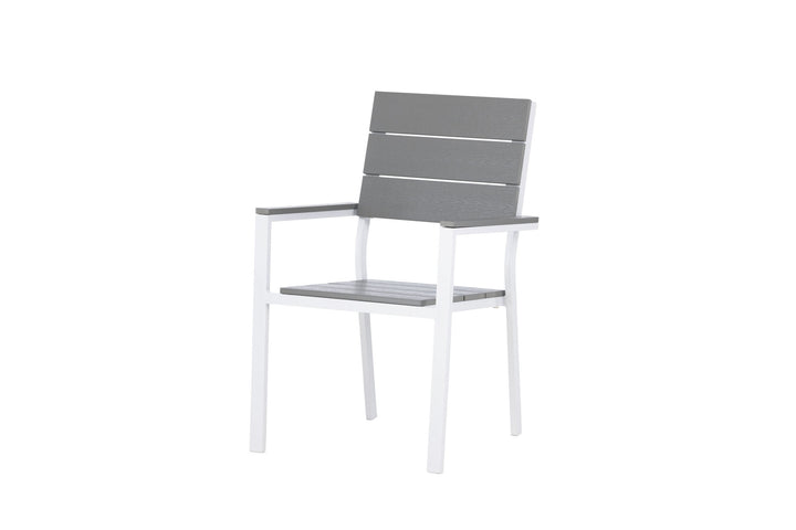 Venture Home Levels Chair (stackable) 2-pack - White Alu / Grey Aintwood