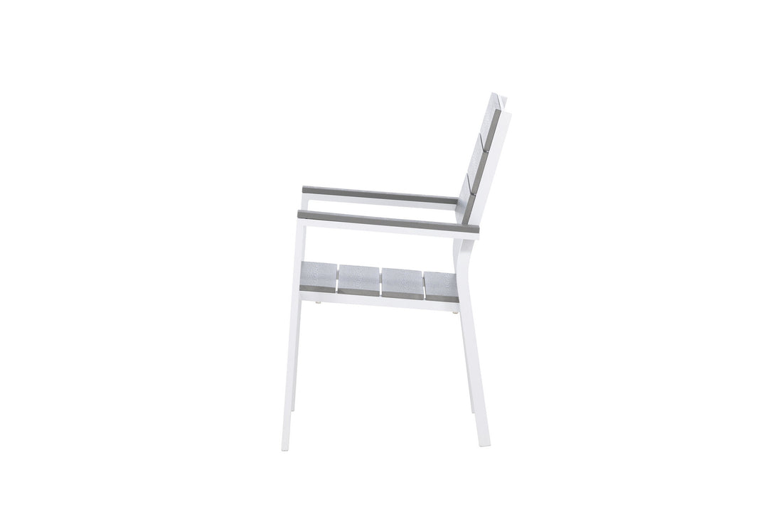 Venture Home Levels Chair (stackable) 2-pack - White Alu / Grey Aintwood