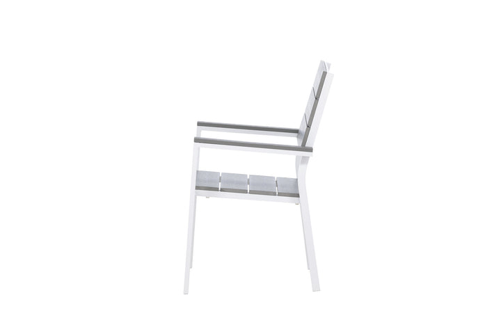 Venture Home Levels Chair (stackable) 2-pack - White Alu / Grey Aintwood