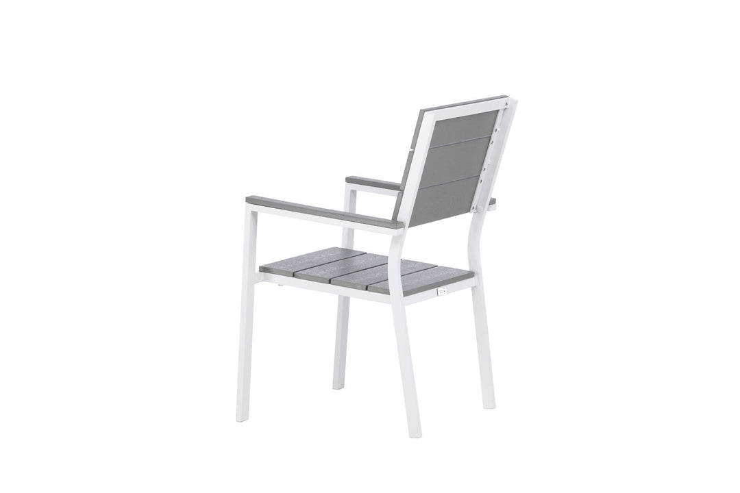 Venture Home Levels Chair (stackable) 2-pack - White Alu / Grey Aintwood