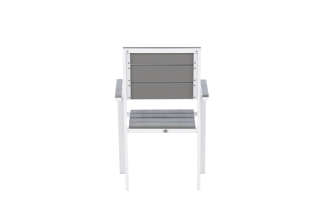 Venture Home Levels Chair (stackable) 2-pack - White Alu / Grey Aintwood