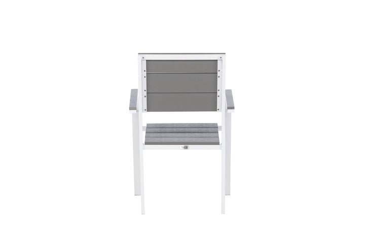 Venture Home Levels Chair (stackable) 2-pack - White Alu / Grey Aintwood