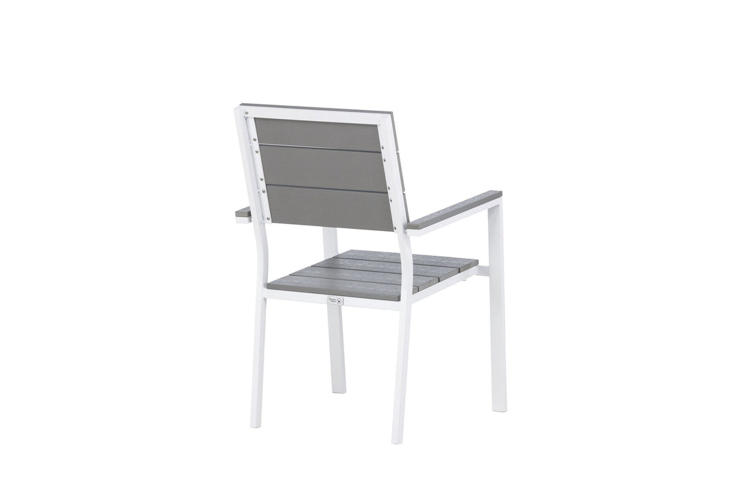 Venture Home Levels Chair (stackable) 2-pack - White Alu / Grey Aintwood