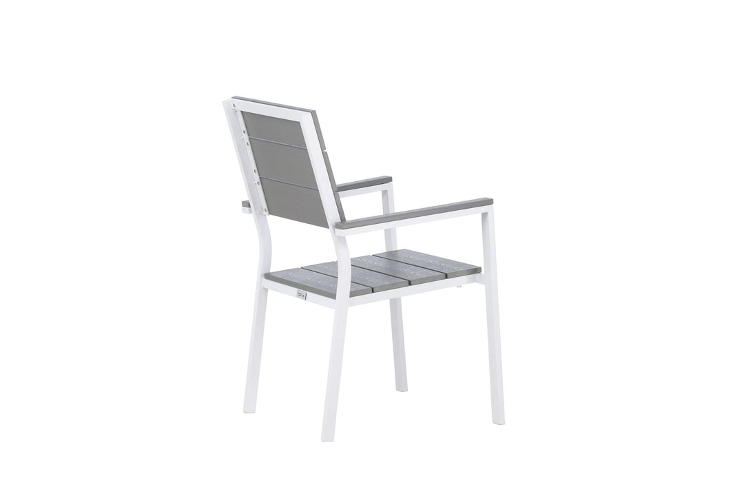 Venture Home Levels Chair (stackable) 2-pack - White Alu / Grey Aintwood