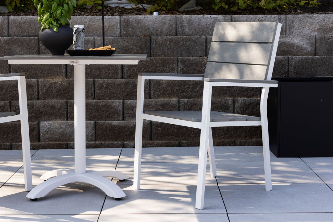 Venture Home Levels Chair (stackable) 2-pack - White Alu / Grey Aintwood