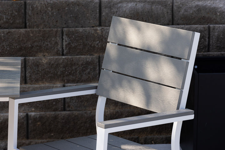 Venture Home Levels Chair (stackable) 2-pack - White Alu / Grey Aintwood
