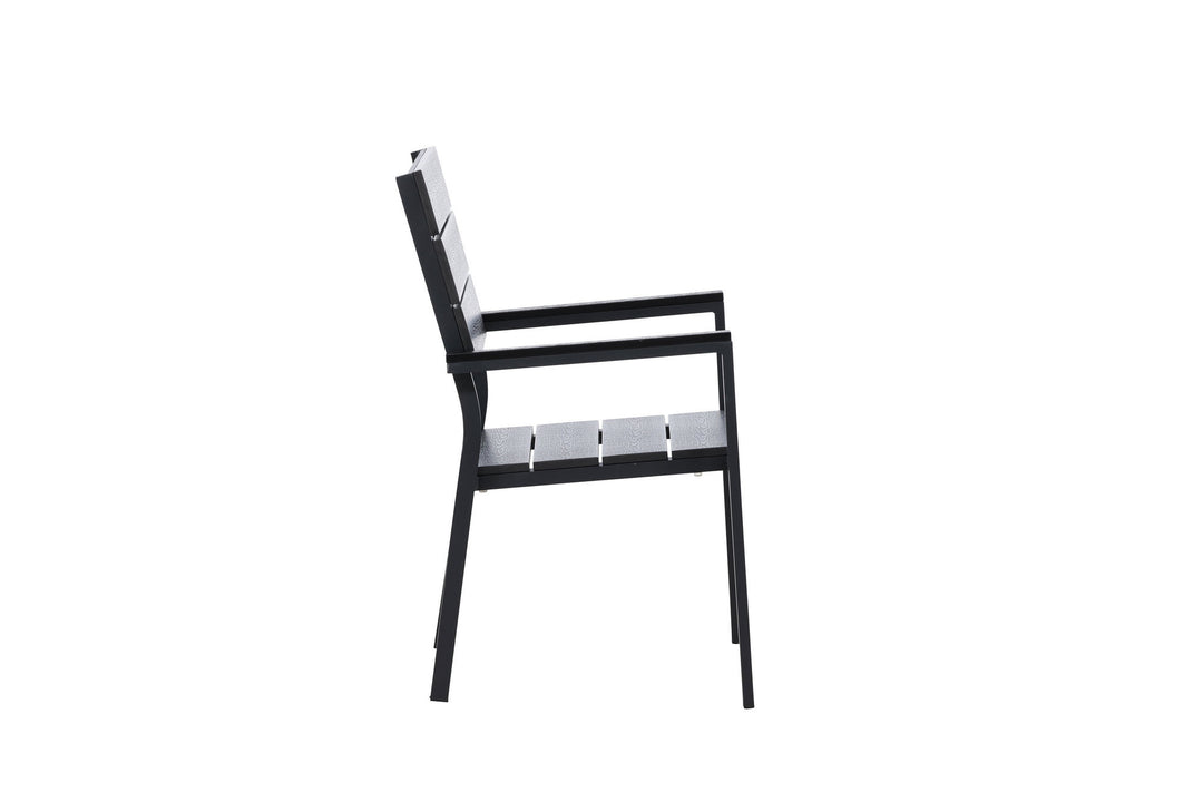 Venture Home Levels Chair (stackable) 2-pack - Black Alu / Black Aintwood