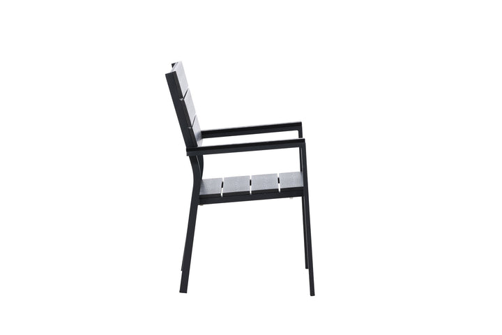 Venture Home Levels Chair (stackable) 2-pack - Black Alu / Black Aintwood