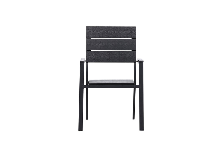 Venture Home Levels Chair (stackable) 2-pack - Black Alu / Black Aintwood