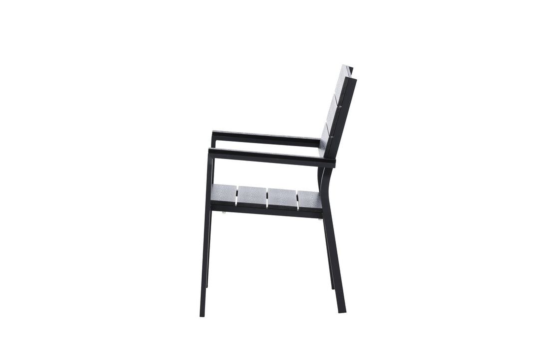 Venture Home Levels Chair (stackable) 2-pack - Black Alu / Black Aintwood