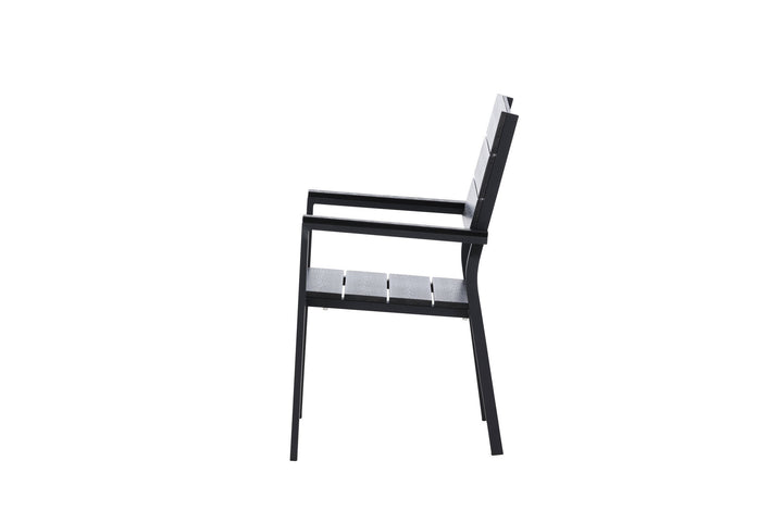 Venture Home Levels Chair (stackable) 2-pack - Black Alu / Black Aintwood