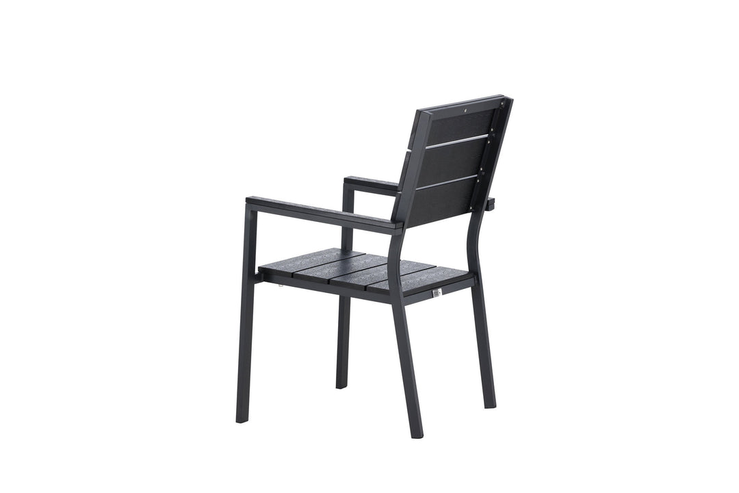 Venture Home Levels Chair (stackable) 2-pack - Black Alu / Black Aintwood