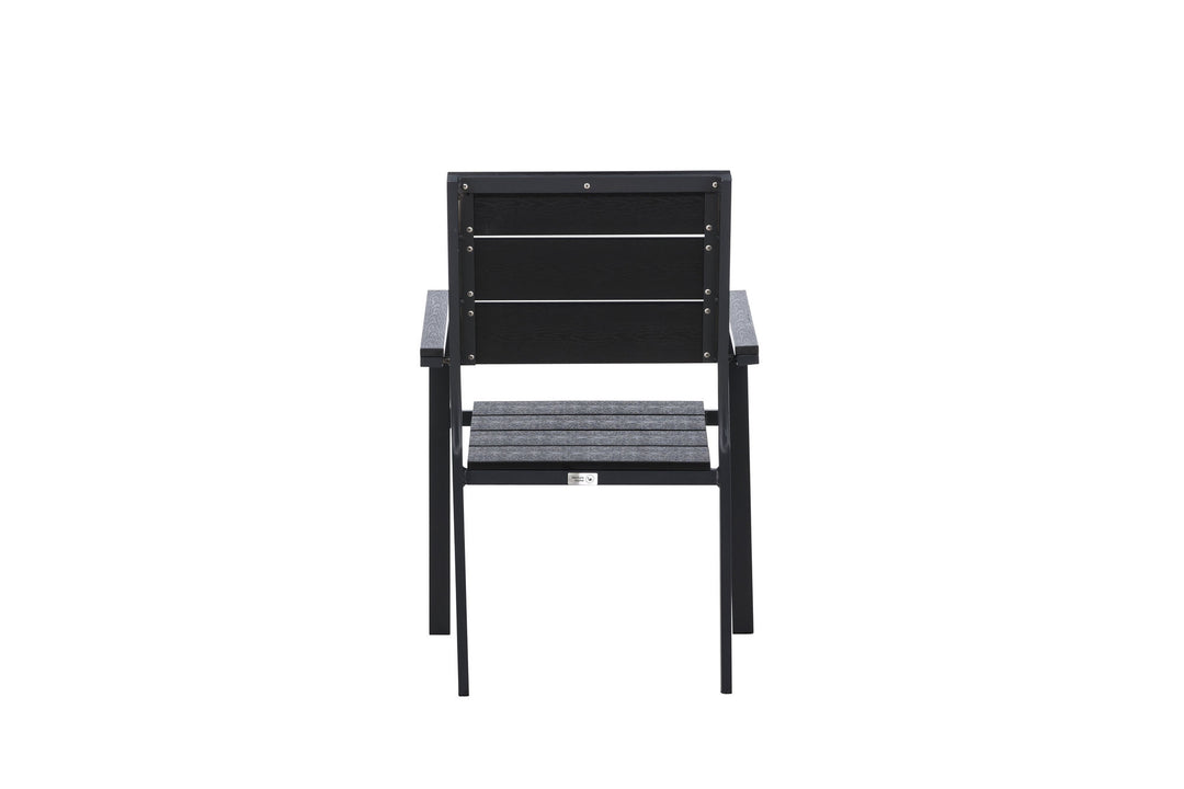 Venture Home Levels Chair (stackable) 2-pack - Black Alu / Black Aintwood
