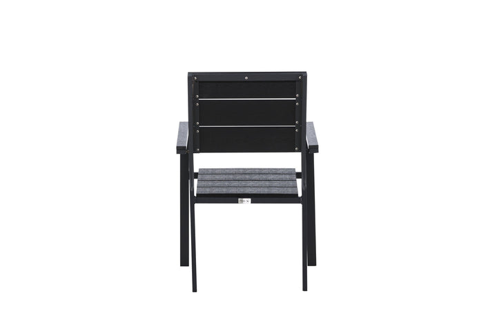 Venture Home Levels Chair (stackable) 2-pack - Black Alu / Black Aintwood