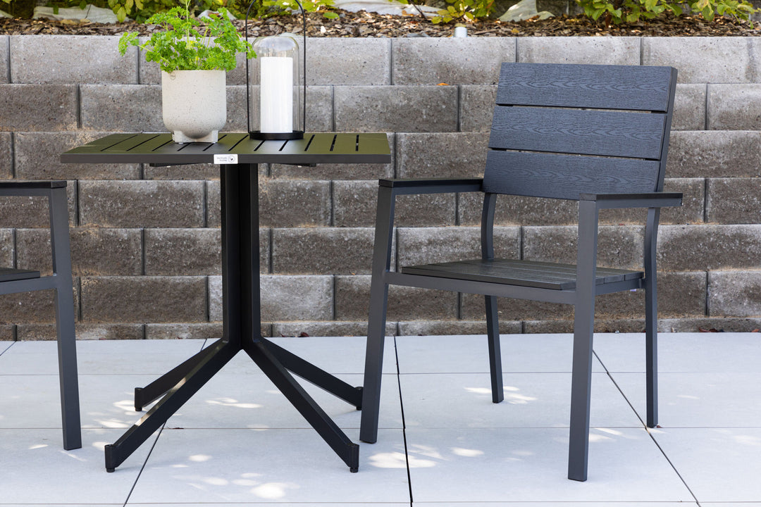 Venture Home Levels Chair (stackable) 2-pack - Black Alu / Black Aintwood
