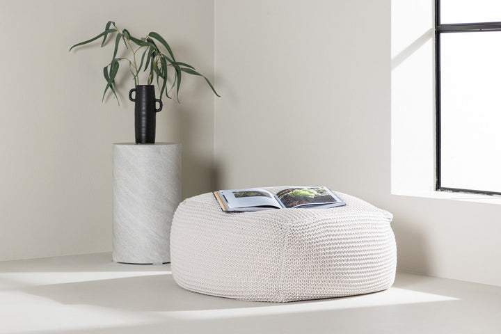 Venture Home Luca Pouf - 60*60 cm / Creme