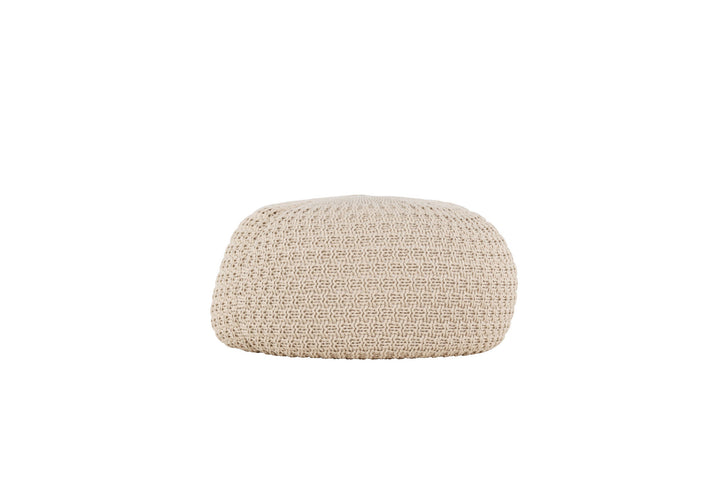 Venture Home Sam Round Pouf - ⌀60 / Beige