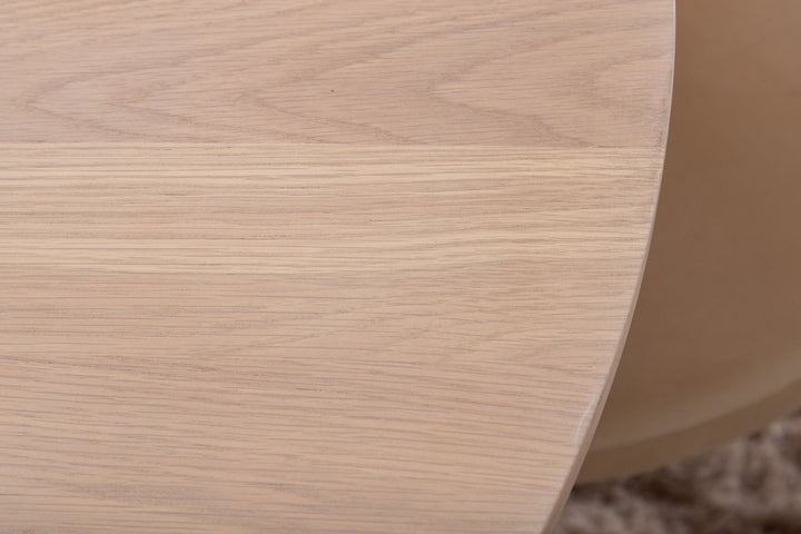 Venture Home Bianca Round Dining Table , White Wash Black Veneer+Velvet Stitches Chair , Black Beige Velvet_4