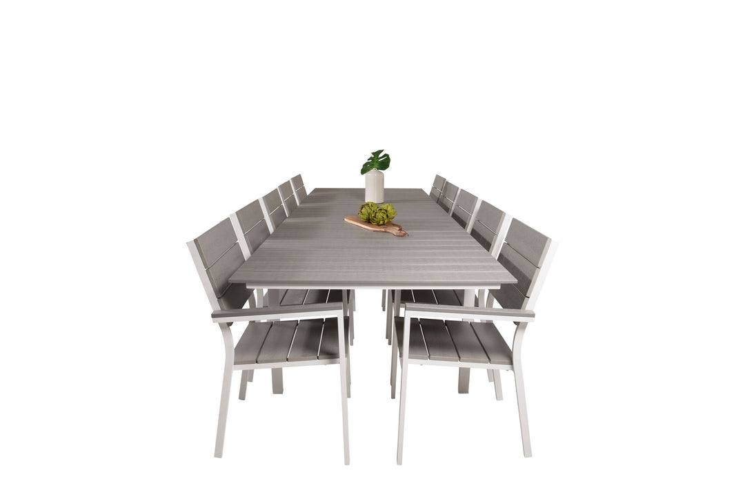 Venture Home Levels Table 229/310 - White/Grey - Levels Chair (stackable) - White Alu / Grey Aintwood 10