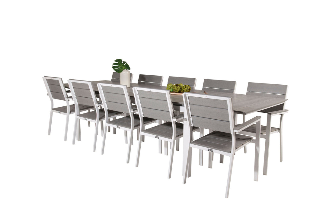 Venture Home Levels Table 229/310 - White/Grey - Levels Chair (stackable) - White Alu / Grey Aintwood 10